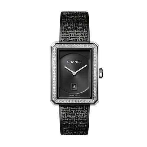 chanel boyfriend tweed watch.